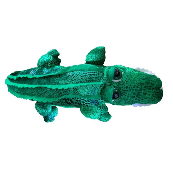 Peek A Boo Plush Stuffed Animal Doll Toy Green Alligator Crocodile 16.5 in Lengt - Picture 1 of 6